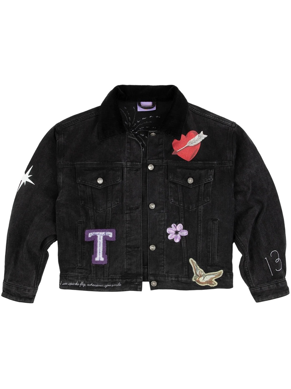 Taylor Swift Speak Now black Denim Jacket